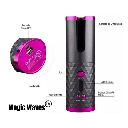 Magic Waves™ Rizador de Pelo Automático Inalámbrico