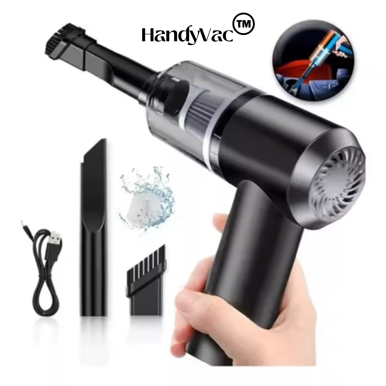 HandyVac™ Aspiradora Para Limpieza Rápida De Vehículo